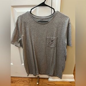 Short sleeve Pocket Tee, Grey with navy Logo, Polo by Ralph Lauren